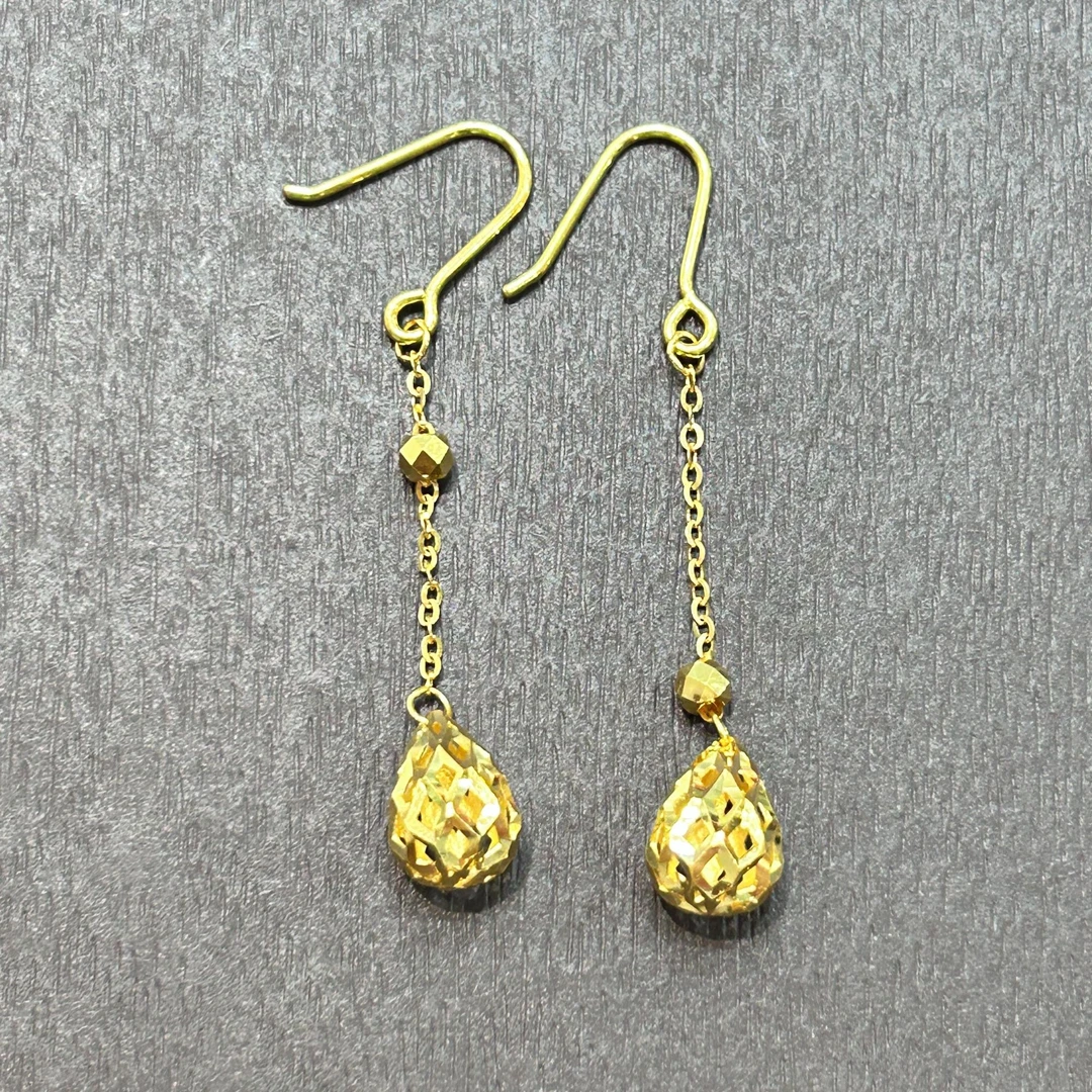 【销冠专享】足金999投资金攒黄金水滴流苏ZBHJE743克重多退少补