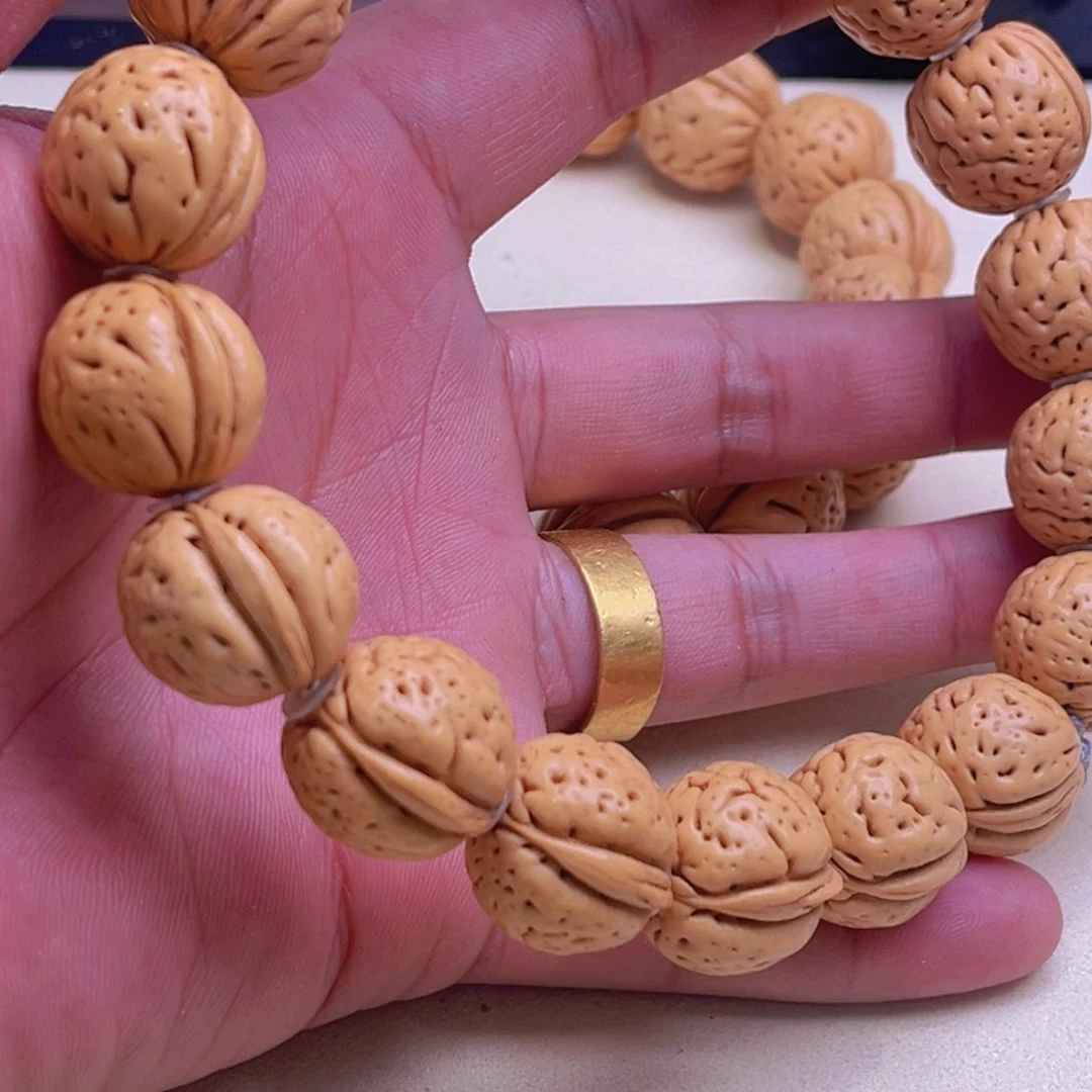 桃核手串桃核野生一道筋