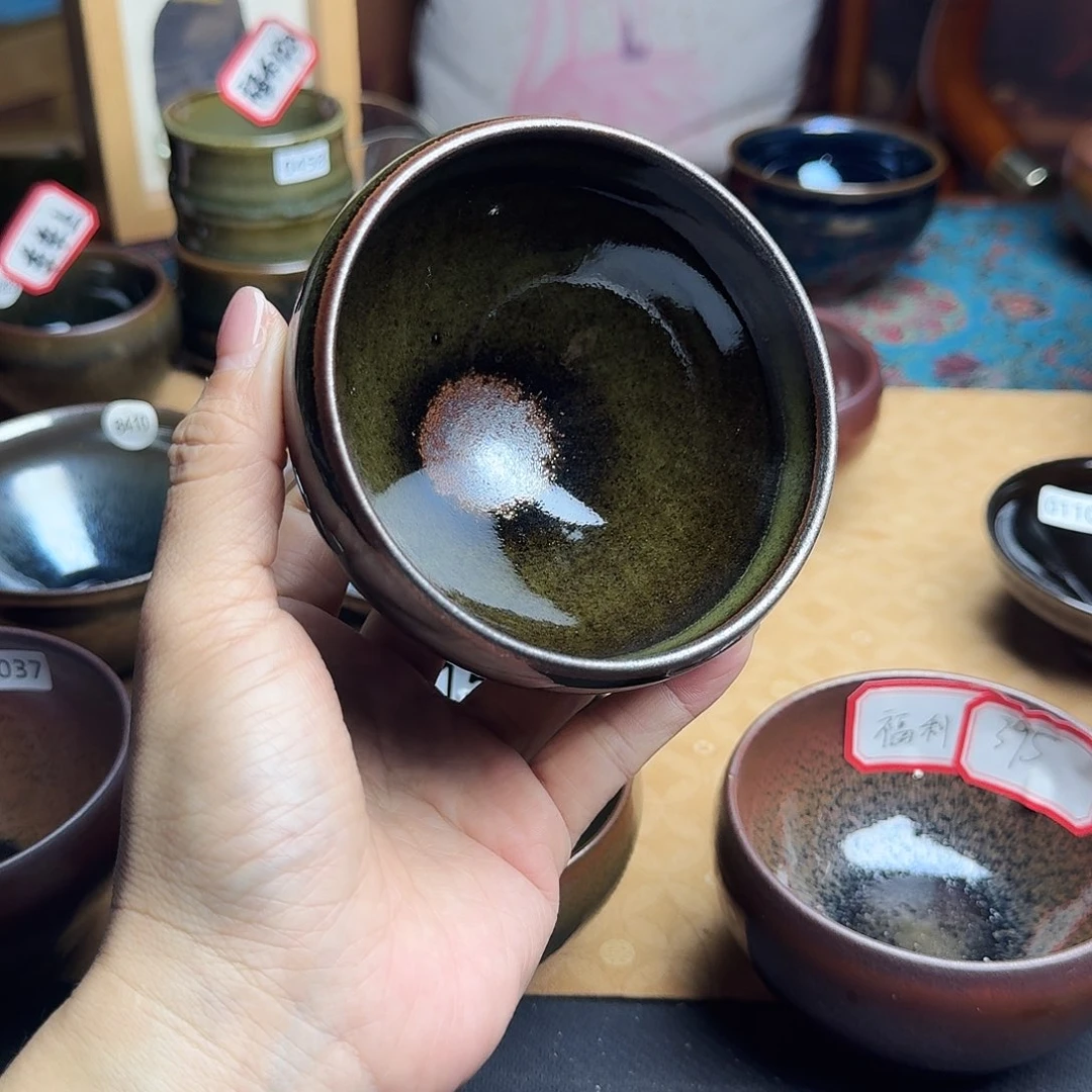 茶盏0495 建窑建盏·原矿·柴烧·手工主人杯