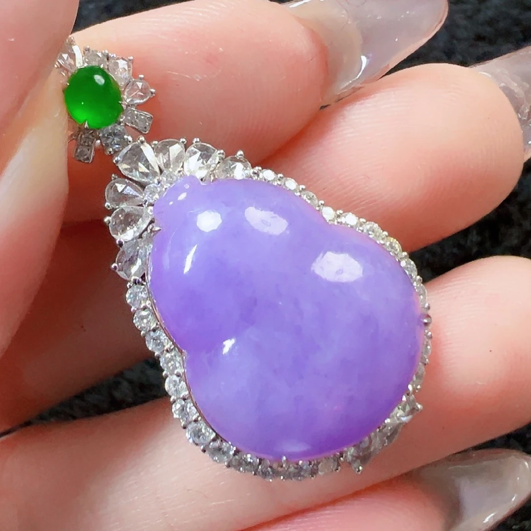 翡翠颈饰18K金镶嵌《年底福利价》签收后24小时鉴赏期