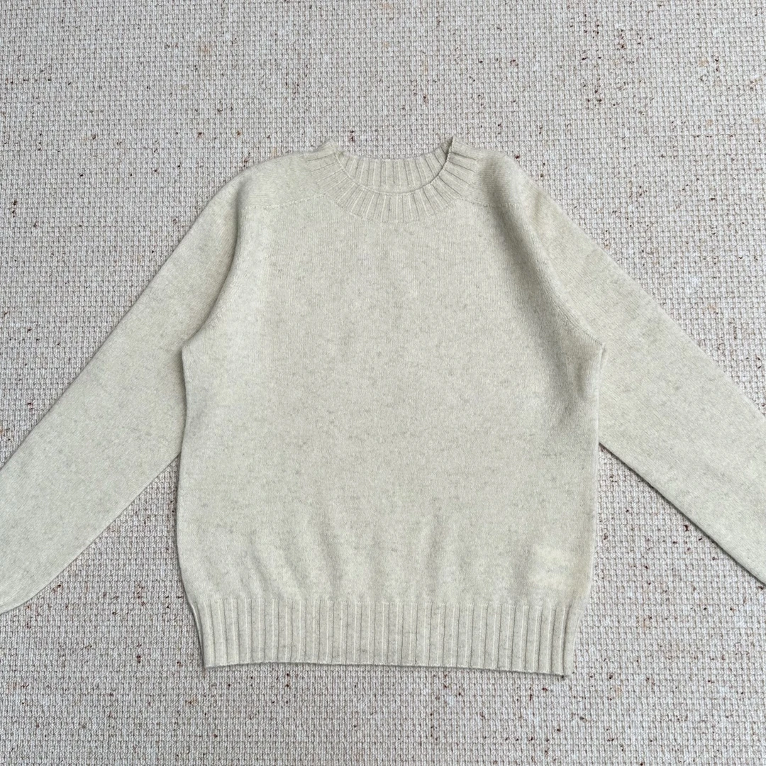 【高原软黄金】纯牦牛绒春秋冬圆领长袖无缝一体针织打底衫百搭毛衣