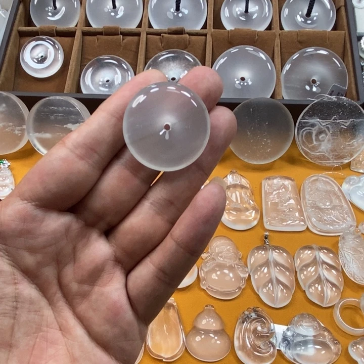 石英质玉平安扣未镶嵌