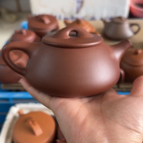 茶壶紫砂底槽清料350cc