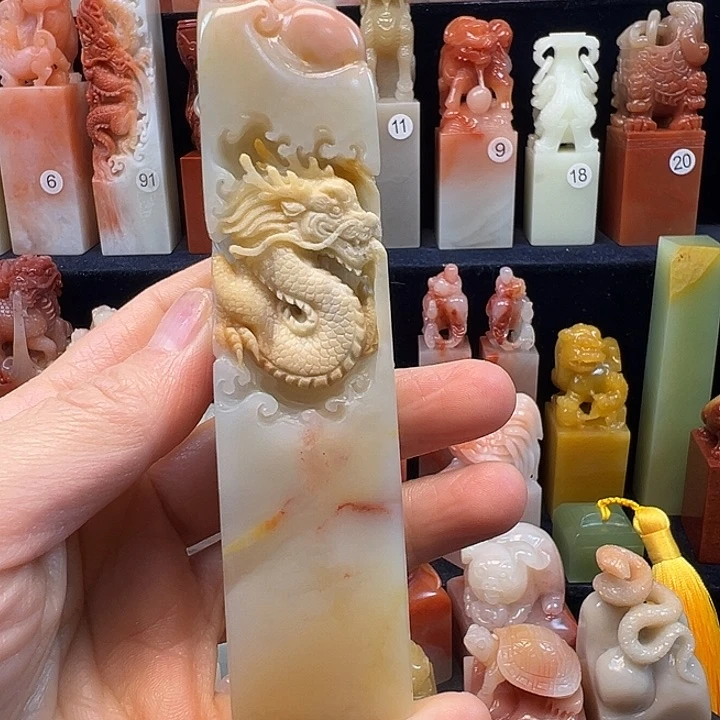 寿山石印石寿山石手工雕刻