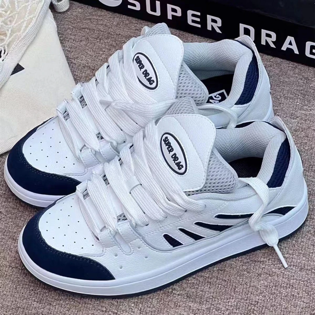 厚底小众熊猫配色ins面包女鞋高街百搭潮板鞋2025春运动休闲鞋女