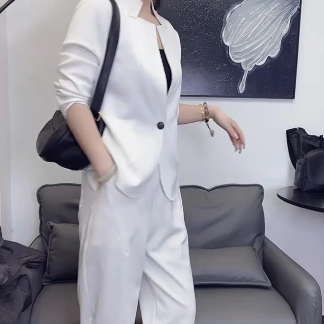 2025春季新款时尚显瘦气质网红高档洋气女高级百搭两件套c8040