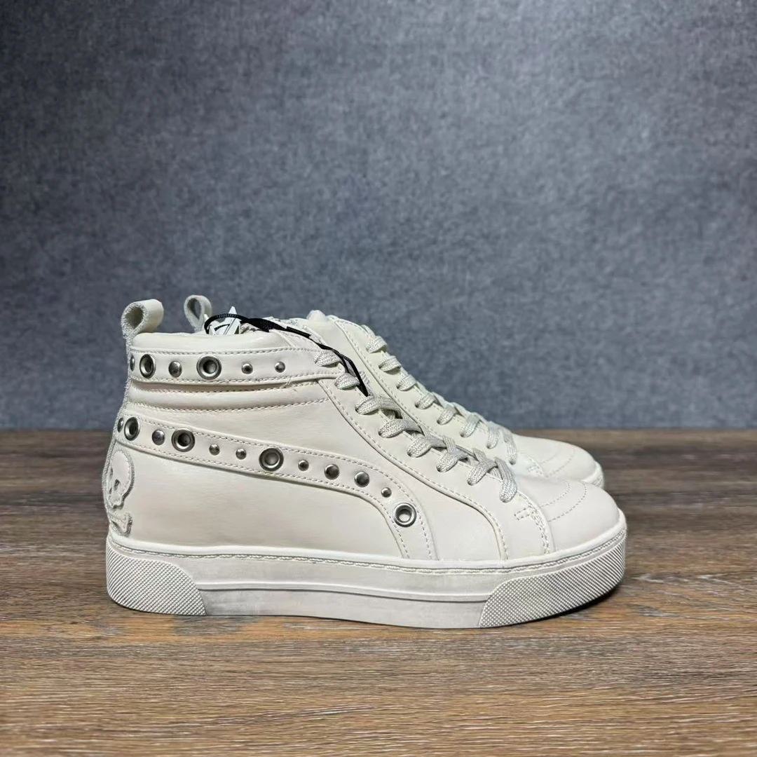 出欧洲外贸单高端全真皮休闲鞋女