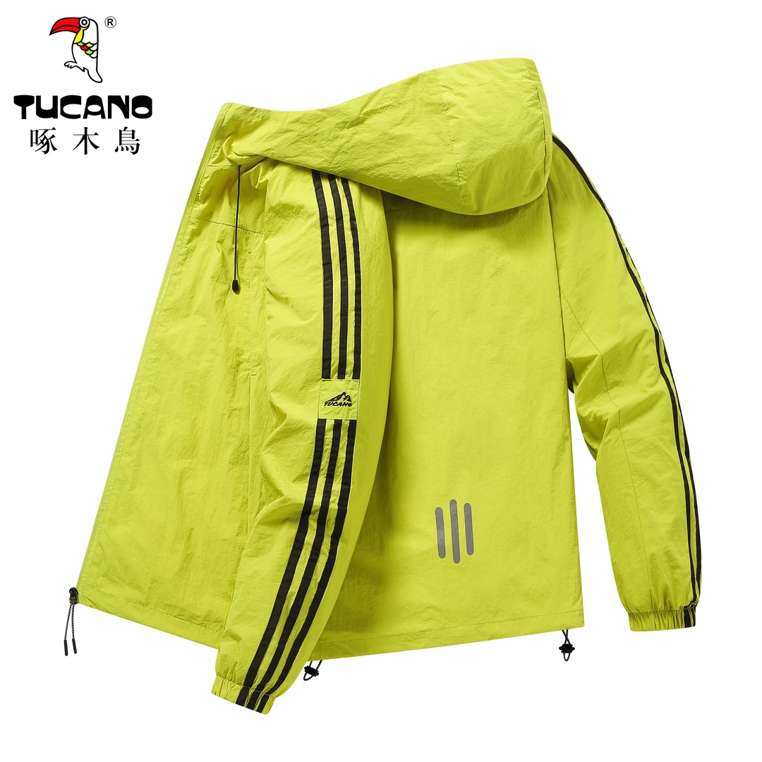 TUCANO/啄木鳥秋冬季夹克连帽薄款冲锋男士外套情侣运动户外风衣6