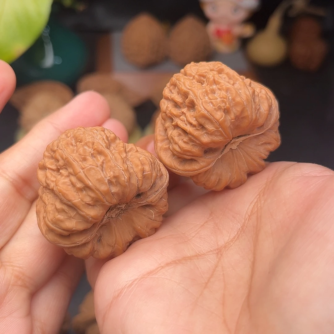 文玩核桃把件聚宝盆全品38