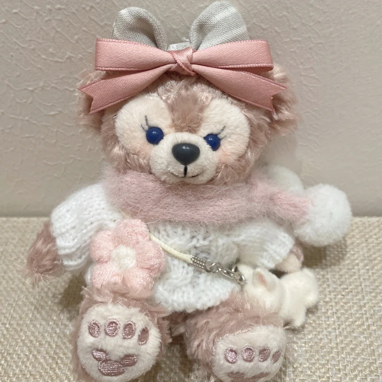 雪莉玫达菲小熊包包挂件汽车钥匙扣挂绳男女生毛绒公仔玩偶送礼物