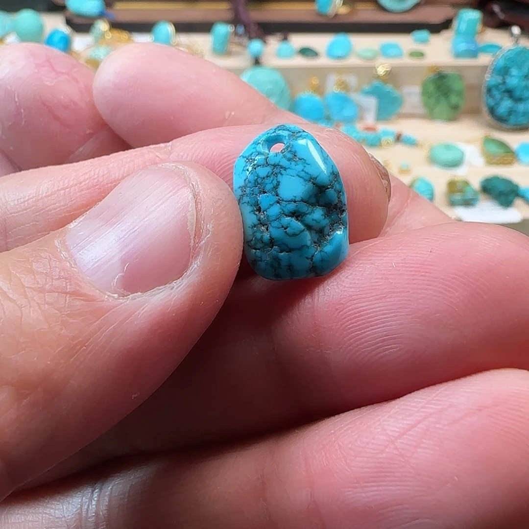 绿松石未镶嵌珠宝半成品