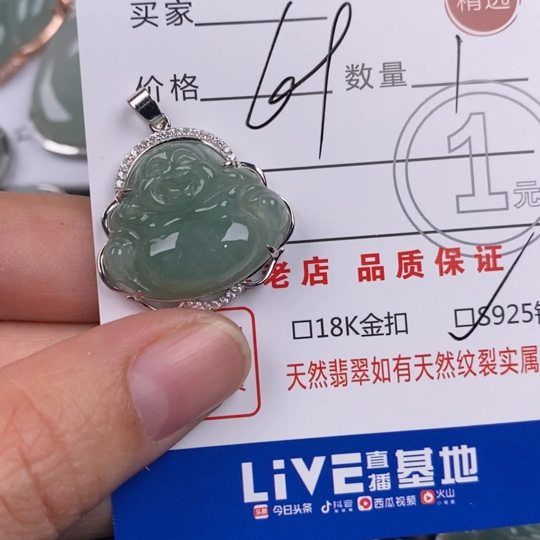 翡翠银S925镶嵌颈饰