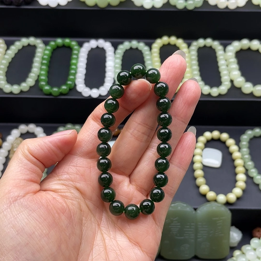 和田玉未镶嵌手链