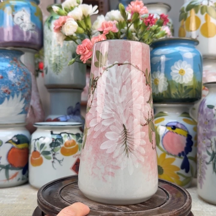 花瓶景德镇手绘花瓶