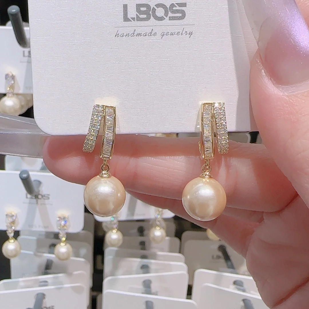 锆石铜合金925银耳环