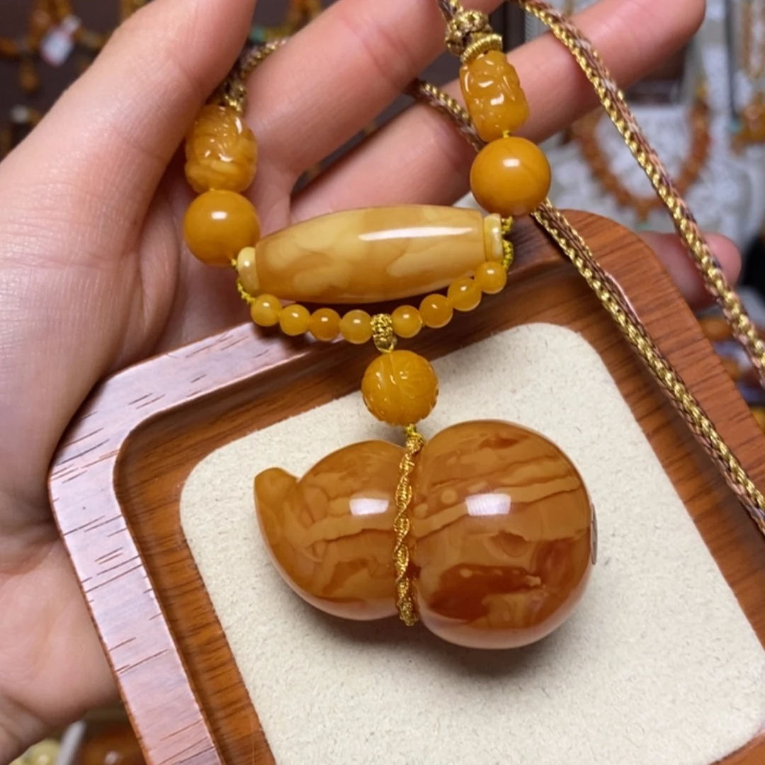 【闪购商品】蜜蜡颈饰未镶嵌项链