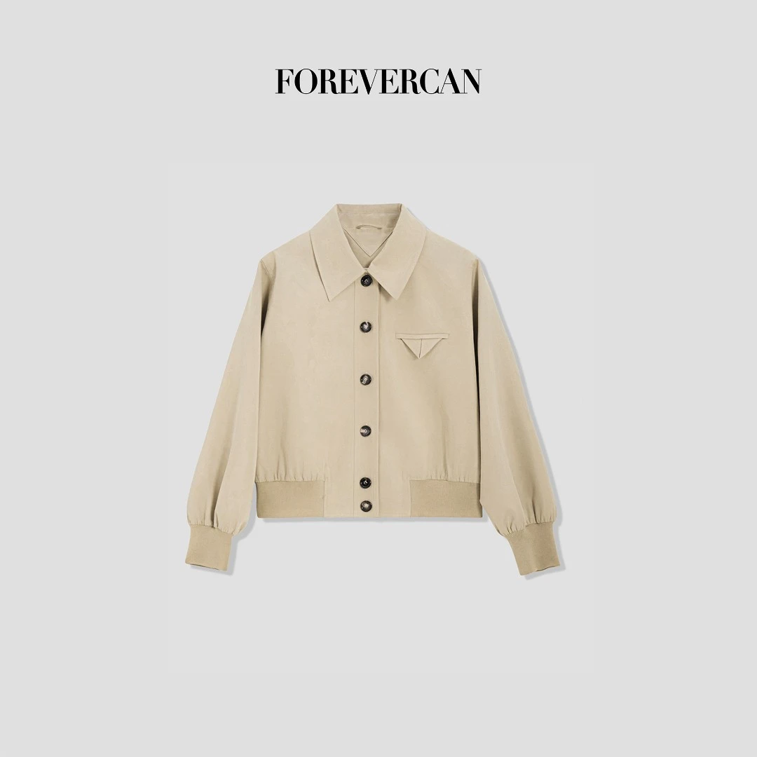 FOREVERCAN“安曼古堡”复古英伦风经典三角标夹克外套 SC22141