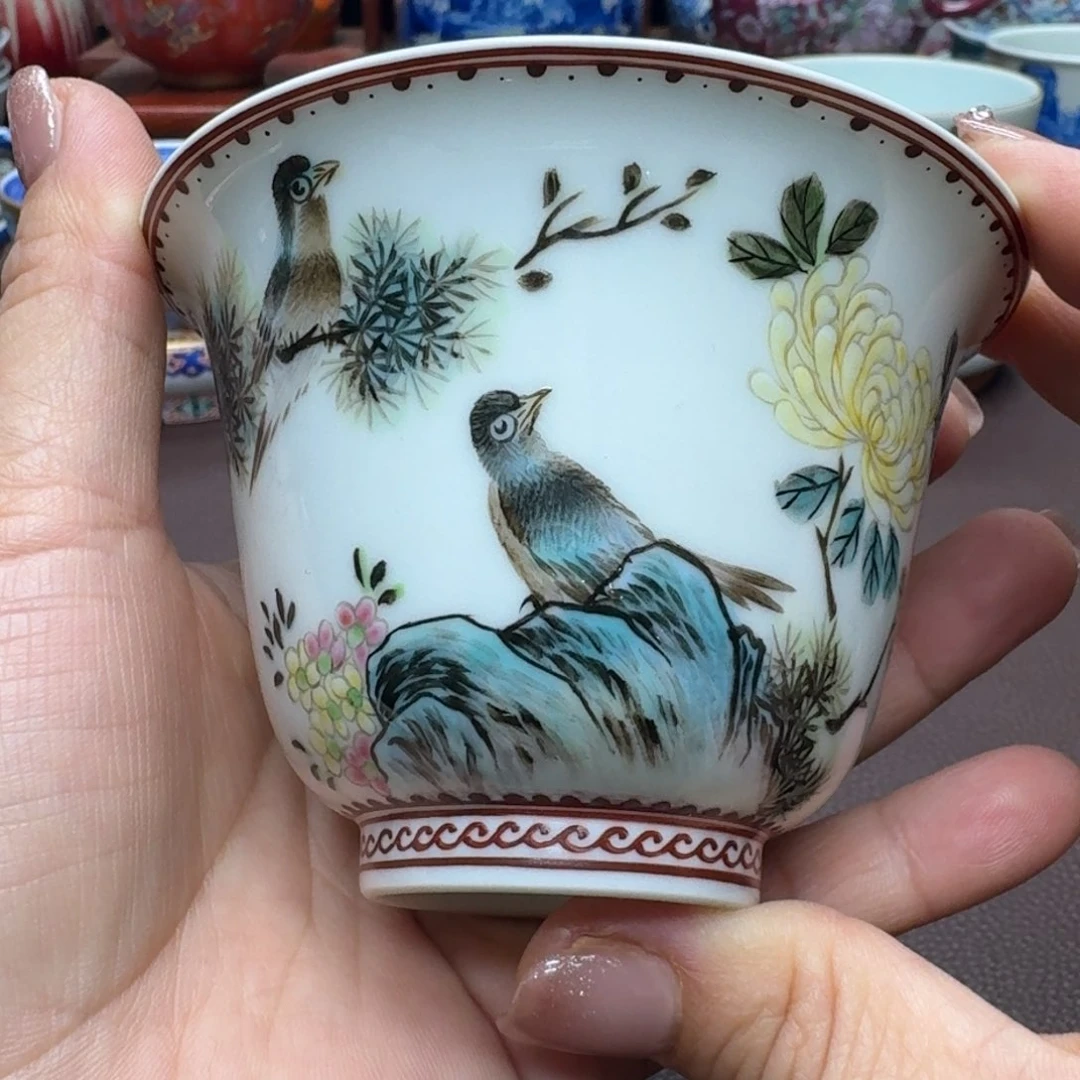 瓷片景德镇仿古手工制作精品展示