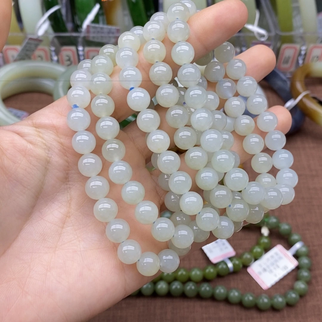 未镶嵌手串和田玉卡8