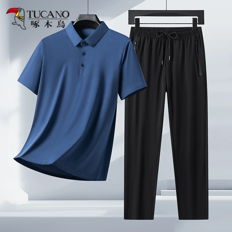 TUCANO/啄木鳥2025新款夏季高品质速干透气休闲两件套男士套装
