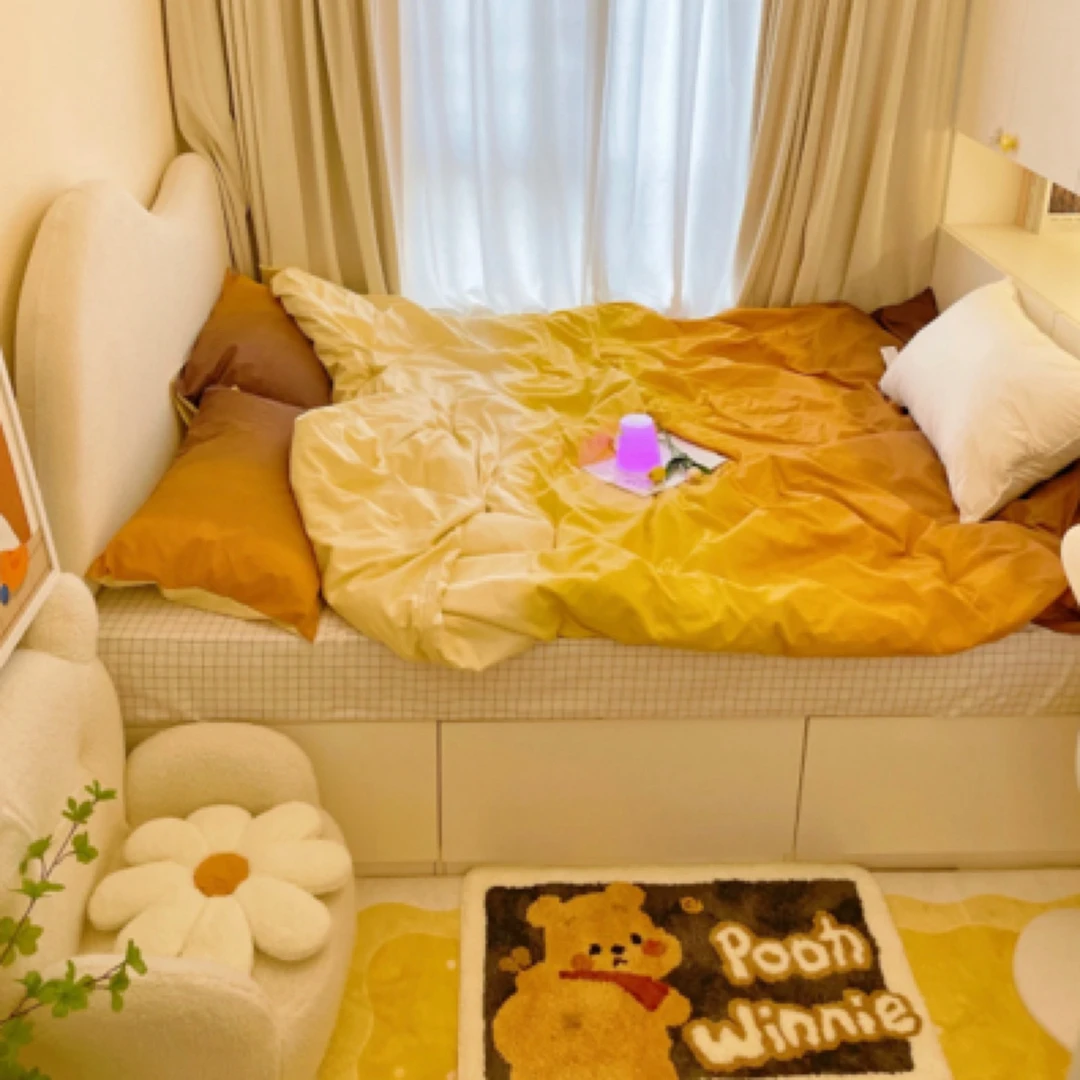 维尼小熊 软萌萌  针织簇绒浴室垫