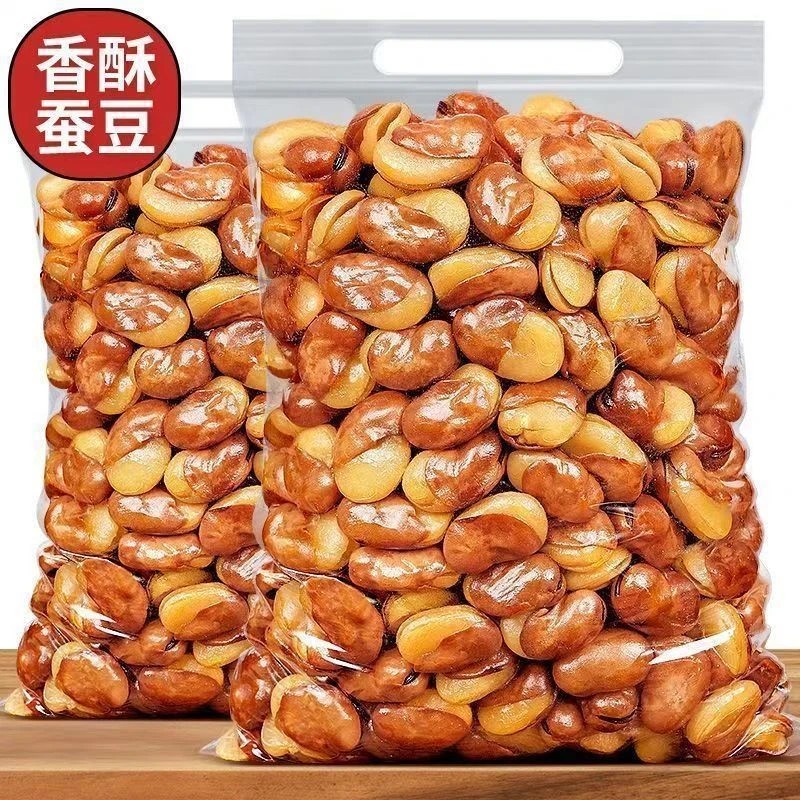 酥蚕豆油炸兰花香辣牛肉味香辣味批发下酒菜休闲零食炒货