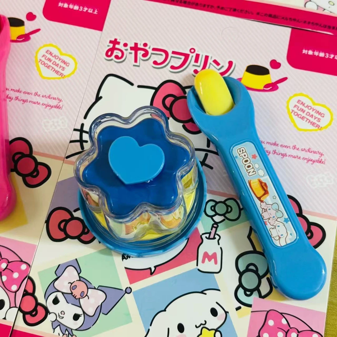 新款Hello Kitty布丁蛋糕喂养过家家套装礼物玩具喂食小朋友喜欢