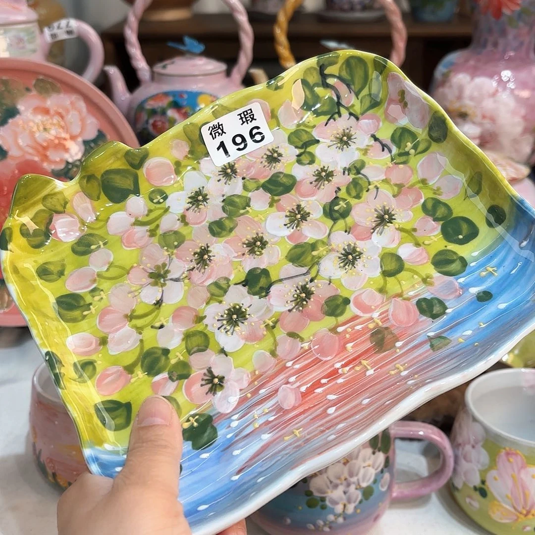 景德镇手绘高温釉下彩陶瓷茶具