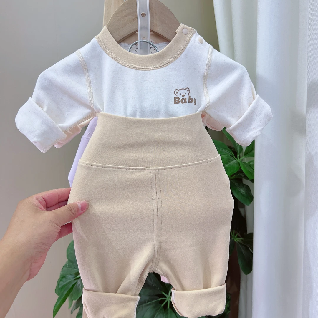 新款秋冬高腰保暖A类居家男女宝新生儿秋衣裤韩版休闲吸汗5022