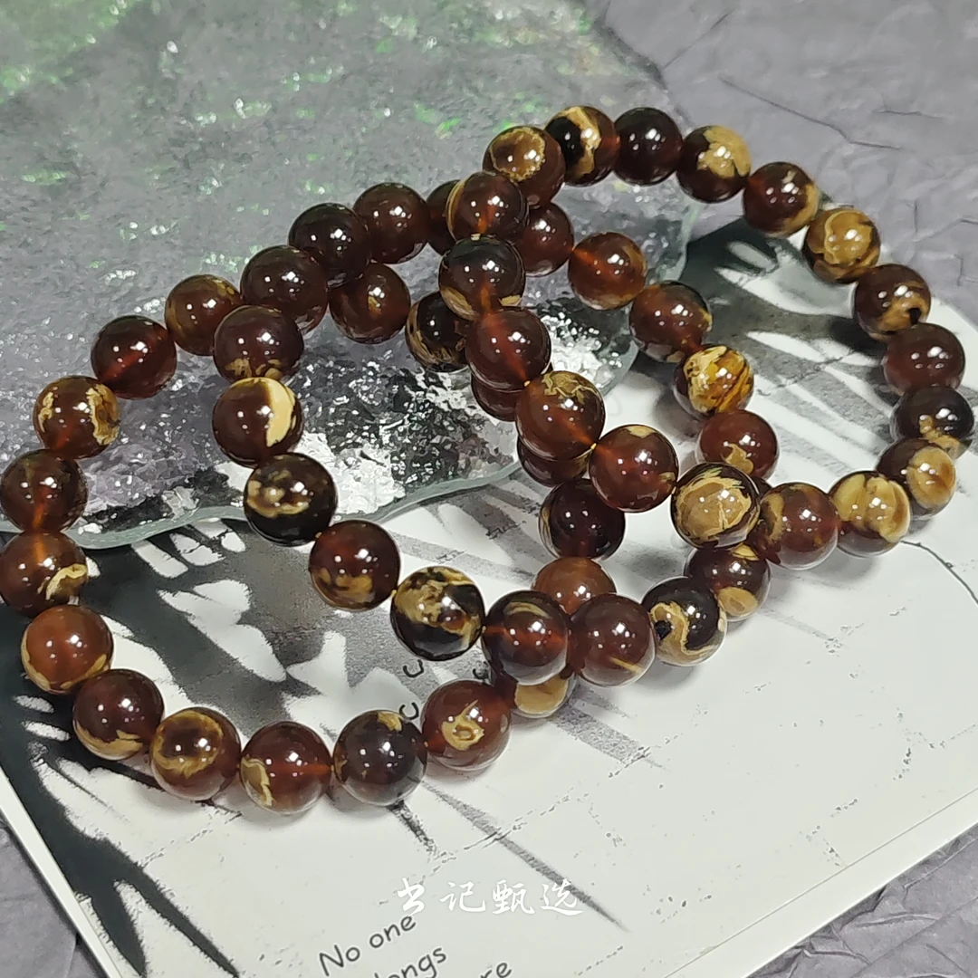 【书记甄选】缅甸溶洞妖白花单圈手链 多样性发一件 约10mm 4709LF