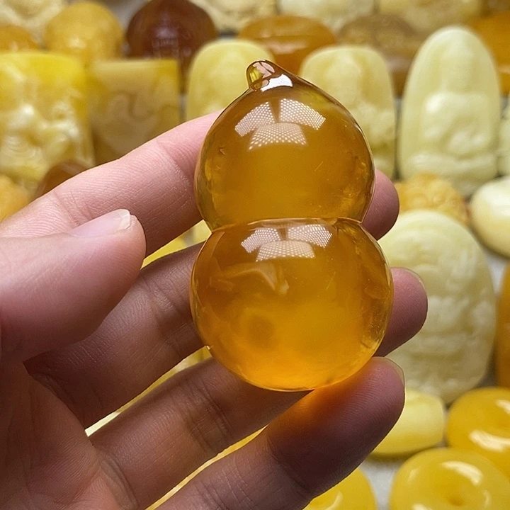 琥珀颈饰未镶嵌琥珀蜜蜡