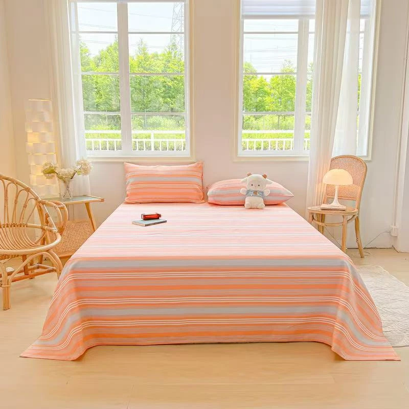 新款四季通用加厚加密老粗布床单加厚老粗布床单