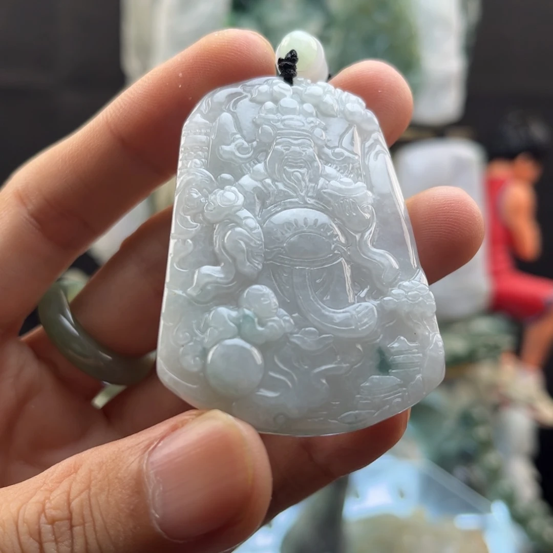 颈饰未镶嵌翡翠财爷爷