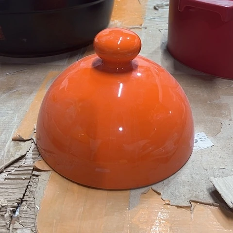 微瑕，口径19.5厘米，变形针孔橙