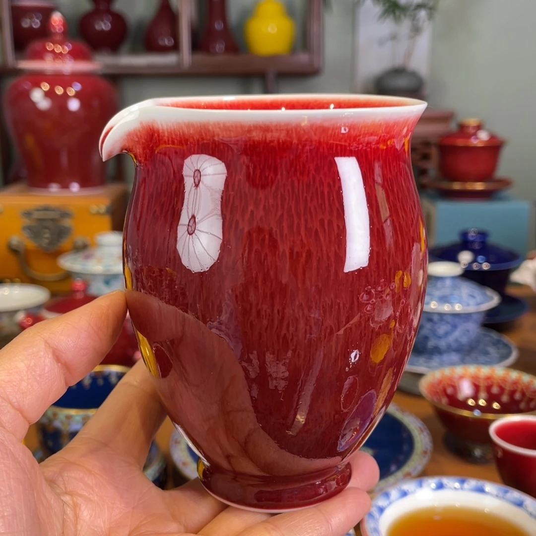 清欢雅玩原矿郎红公道杯