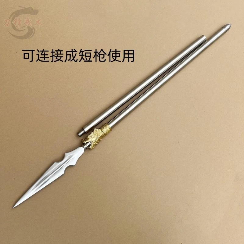 不锈钢大枪金属锻打红缨枪武术长枪霸王枪赵云枪杨家长矛未开刃