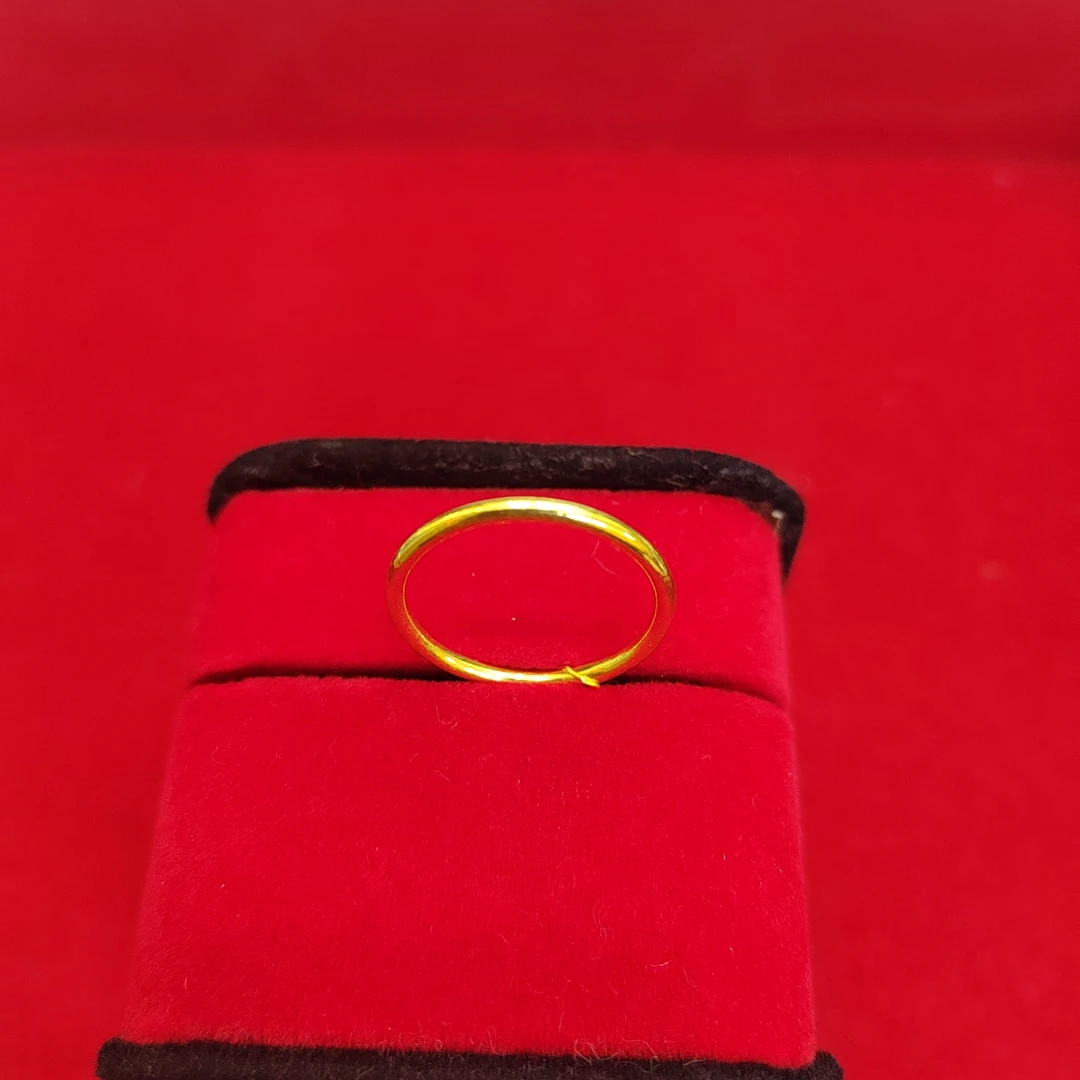 足金素圈光面戒指 假一赔十 畅销抖音 国检证书有费用  理性下单