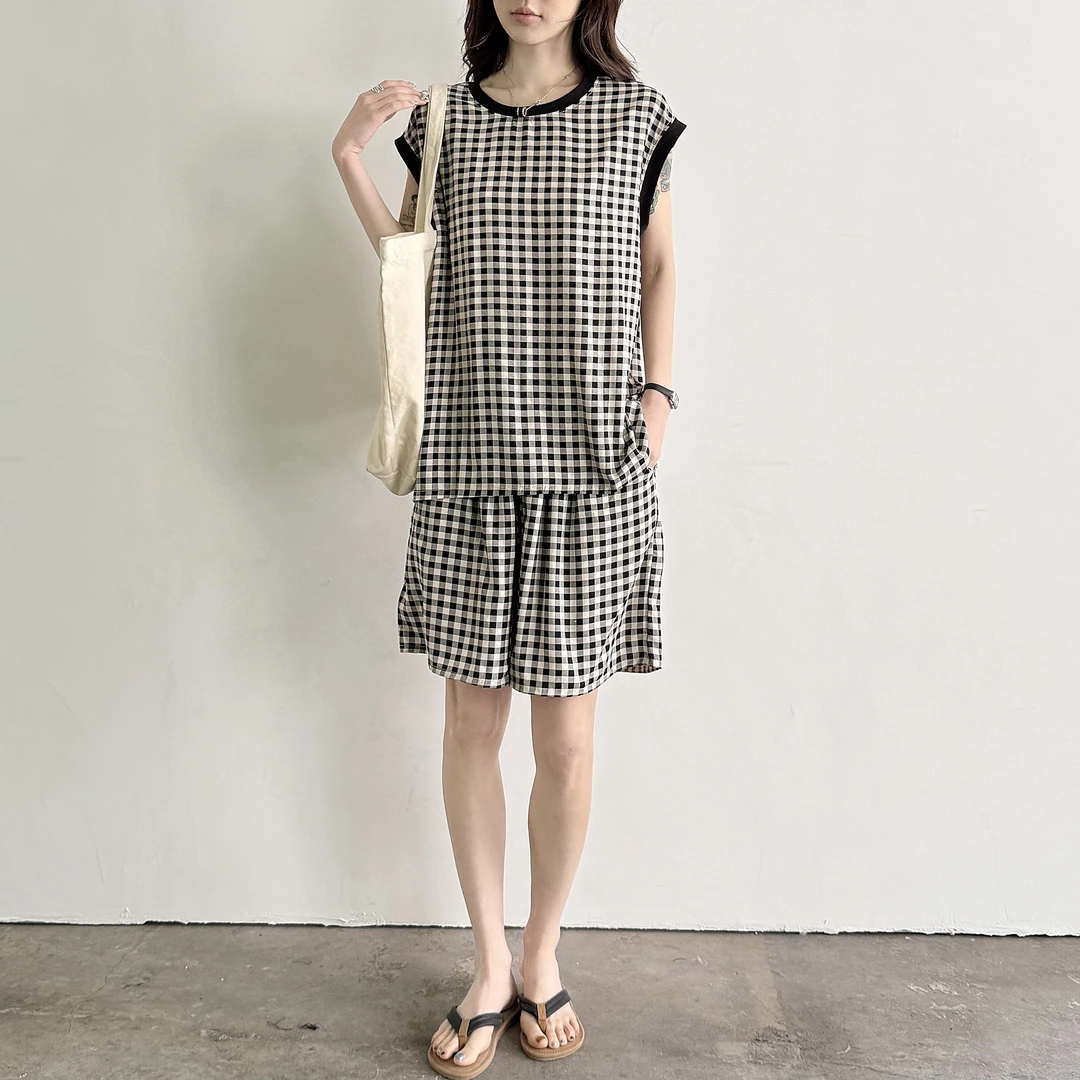 棉绸套装女夏季可外穿薄款短袖短裤两件套装韩版人造棉家居服睡衣