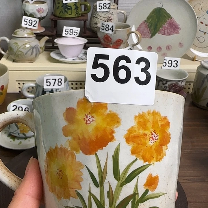 杯子563 景德镇手工手绘