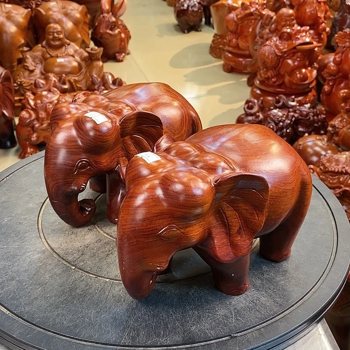 大果紫檀（缅甸花梨）缅甸花梨木大象