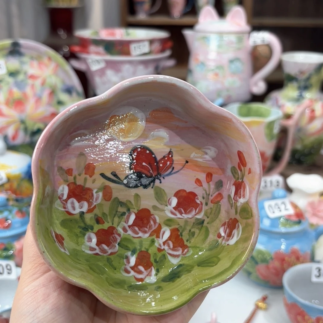 黛****西景德镇手绘高温釉下彩陶瓷茶具