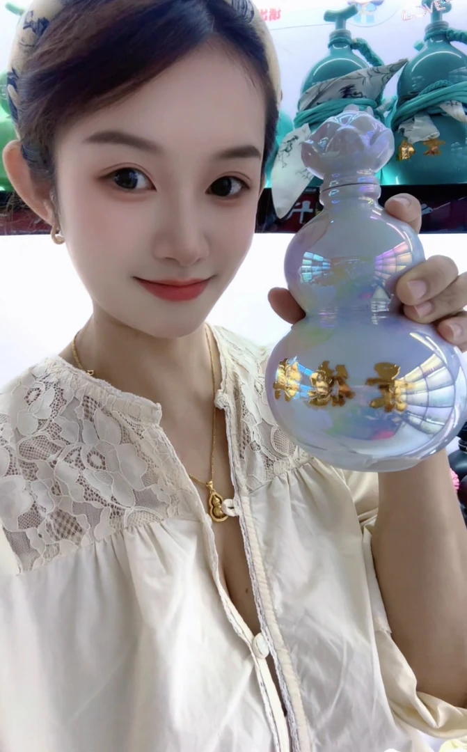 景德镇陶瓷葫芦玉葫芦通透 招财进宝葫芦挂件摆件礼品