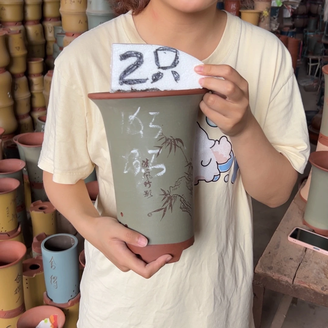 宜兴川阁紫砂花盆
