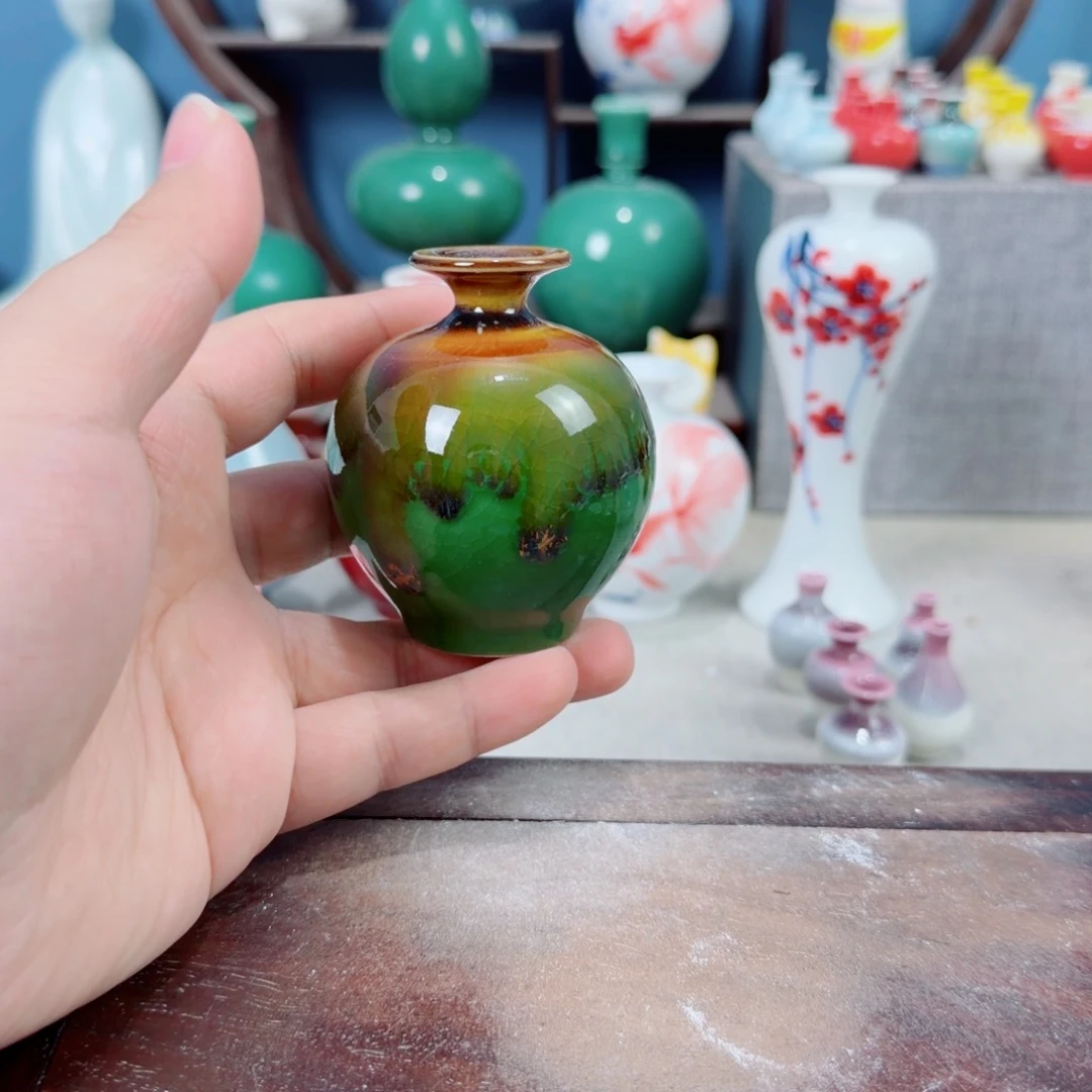 陶瓷手工小花器摆件