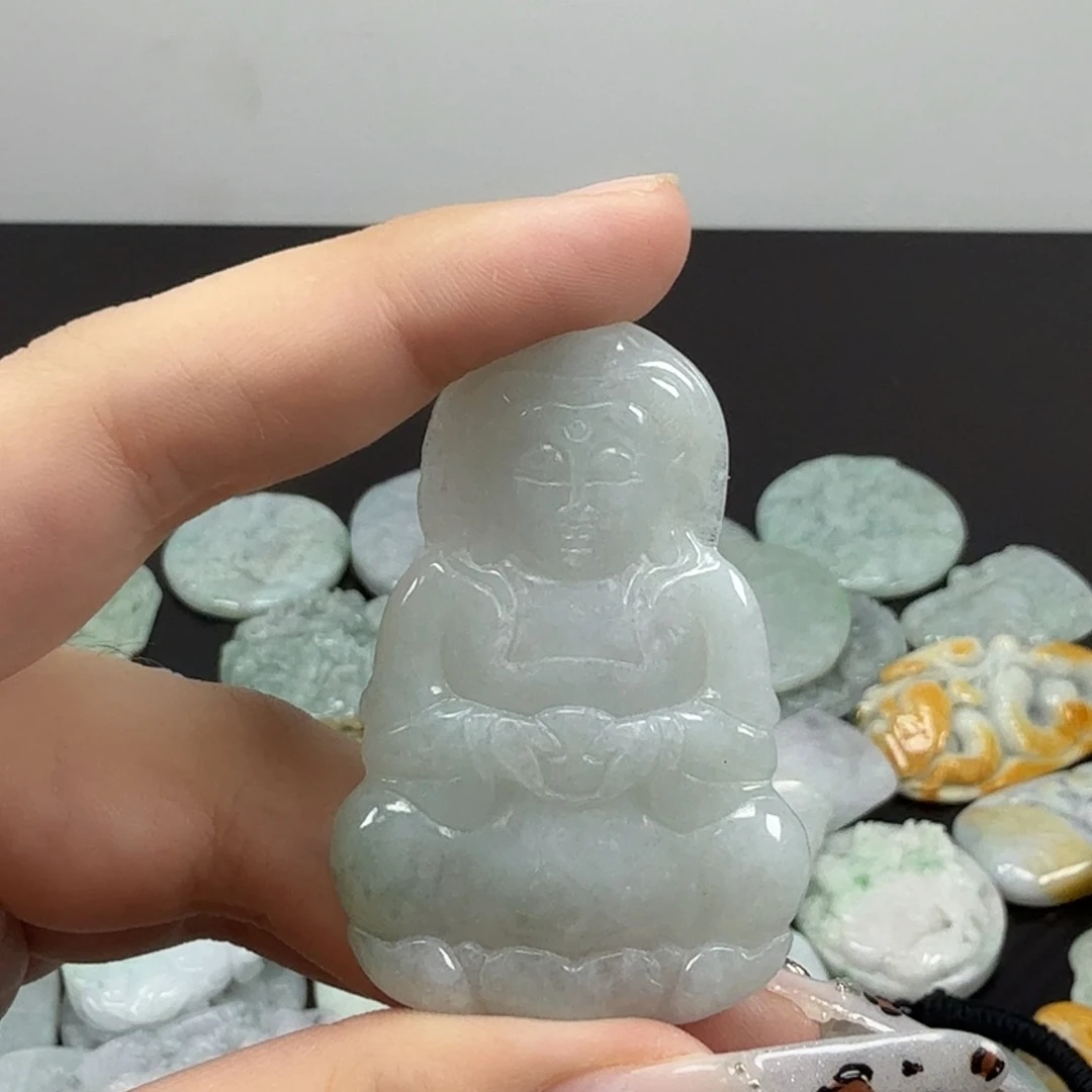翡翠未镶嵌耳饰翡翠