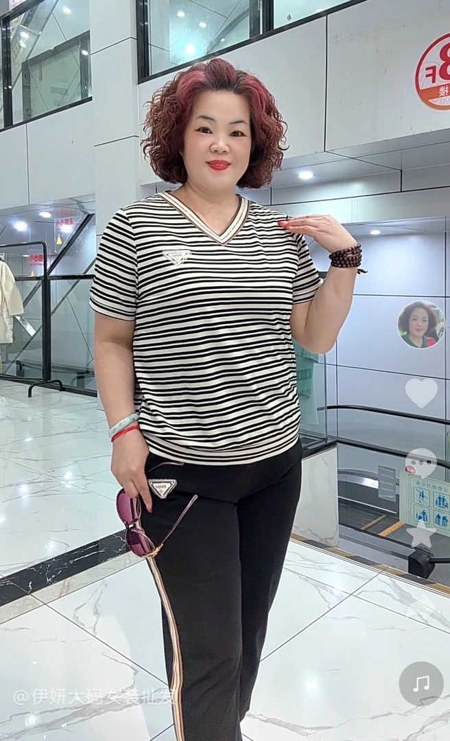 八分裤套装黑色3602#网红2025春季短袖洋气显瘦气质休闲减龄大码