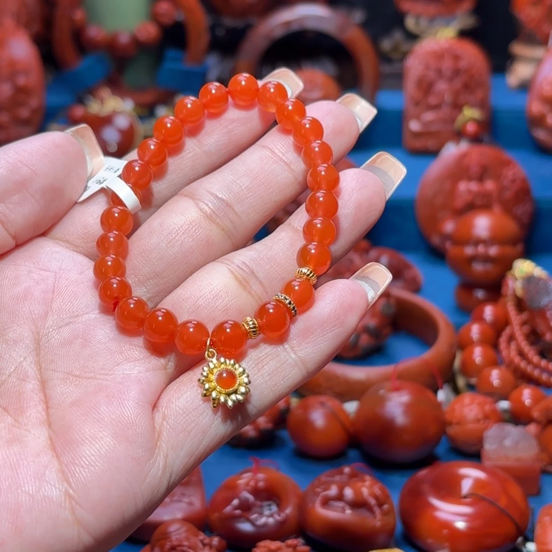 未镶嵌雕刻南红玛瑙