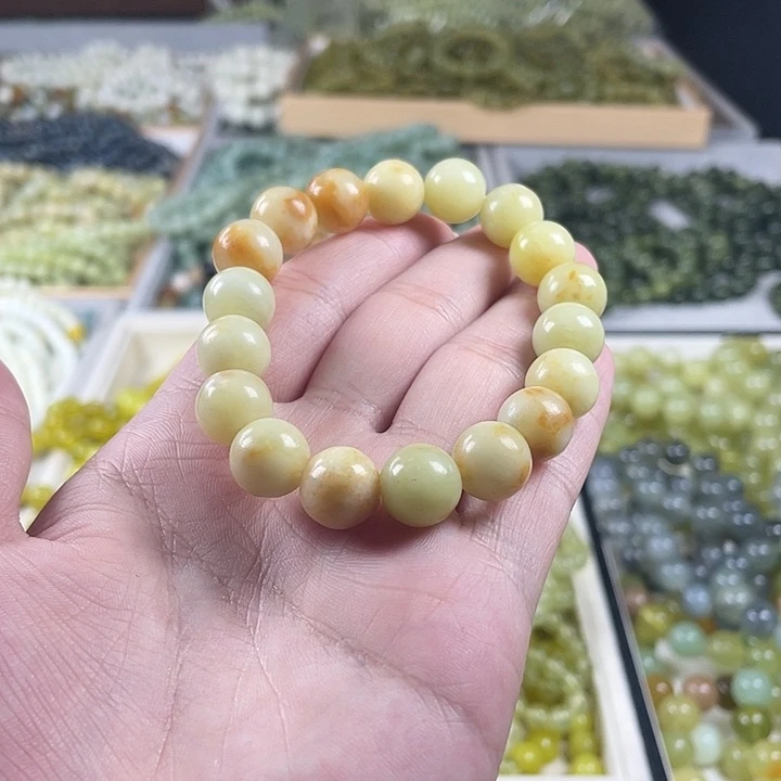 蛇纹石玉未镶嵌手链