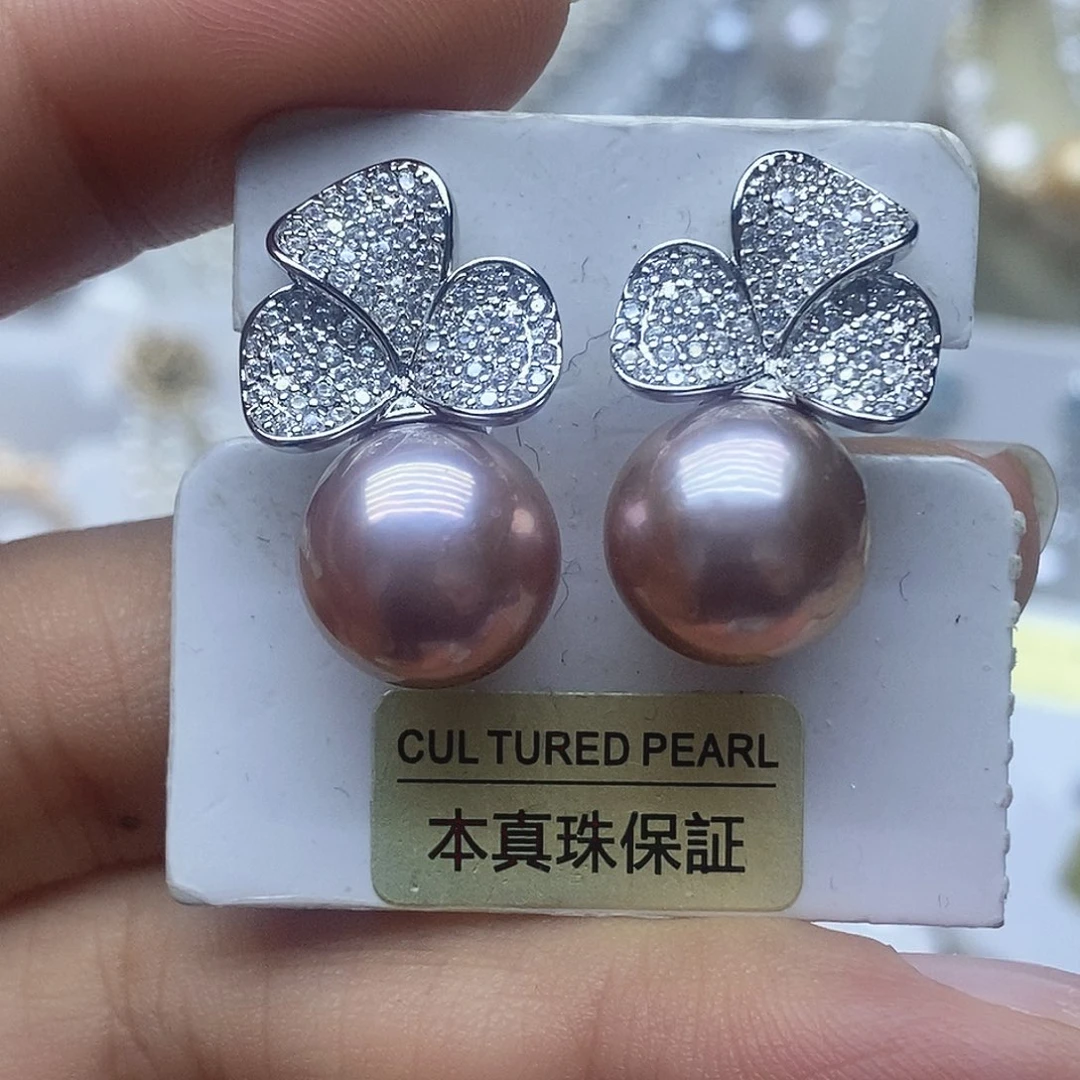 耳钉淡水珍珠未镶嵌