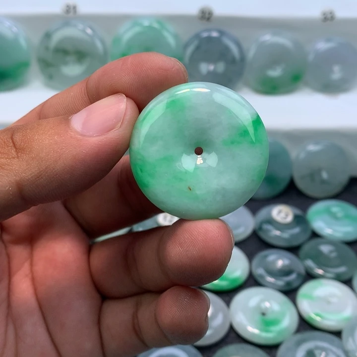 颈饰未镶嵌翡翠缅甸天然A货翡翠33.4-5.9